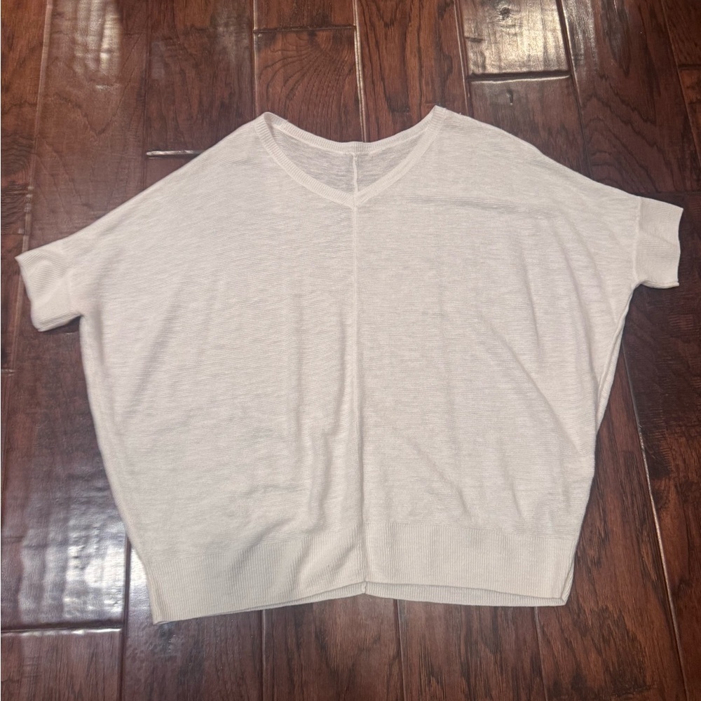 Chico's Light cream Linen Blouse - Picture 3 of 5